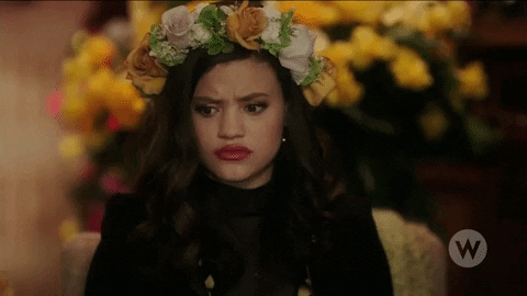 Sarah Jeffery Floral Headdress New Charmed GIF