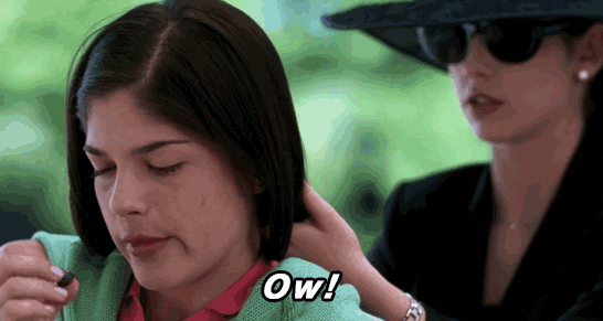 Sarah Michelle Gellar Pulling Hair Out GIF