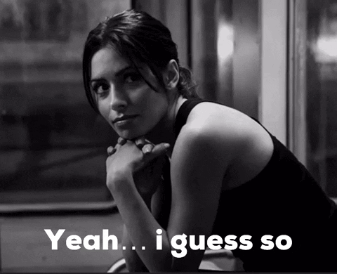 Sarah Shahi I Guess So GIF