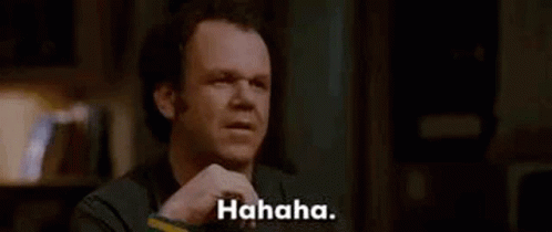 John C Reilly Sarcastic Laughing Hahaha GIF