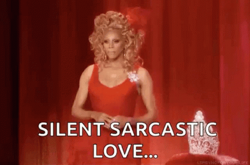 Rupaul Silent Sarcastic Love Heart Sign GIF