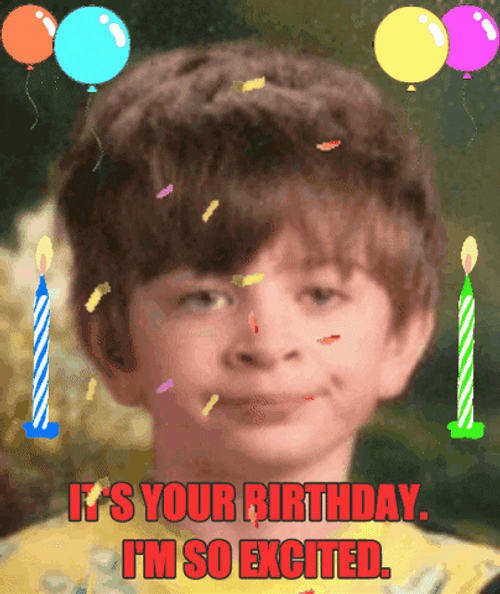 Funny Happy Birthday Chocolate & Baby GIF | GIFDB.com