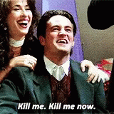 Sarcastic Laughing Matthew Perry Kill Me Now GIF