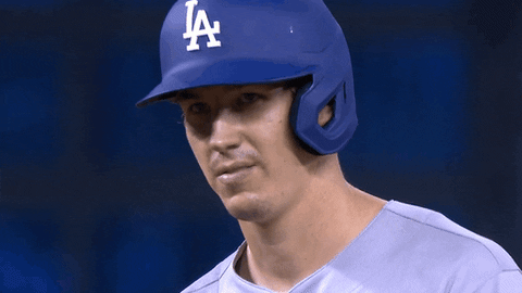 Sarcastic Walker Buehler Smiling GIF