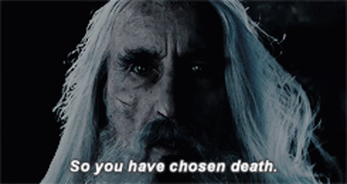 Saruman Dark Wizard Of Death GIF