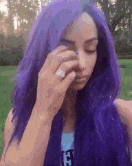 Sasha Banks Blue Hair Selfie Shot GIF