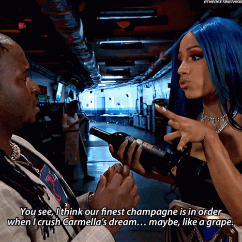 Sasha Banks Down Goes Frazier GIF