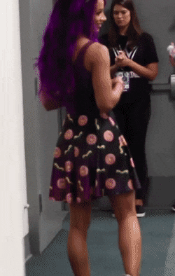 Sasha Banks Showing Some Dance Moves GIF