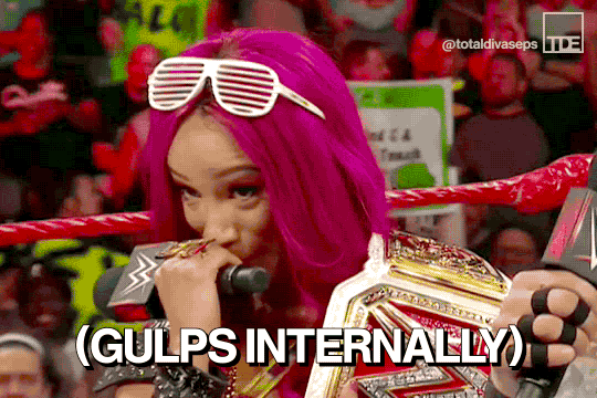 Sasha Banks Shy Suddenly GIF