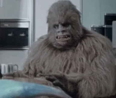 Sasquatch Bigfoot Mind Blown GIF