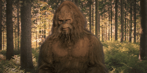 Sasquatch Cheesy Wave Flying Kiss GIF