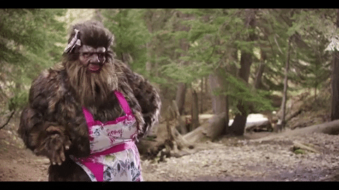 Sasquatch Couple Hands On Hip GIF