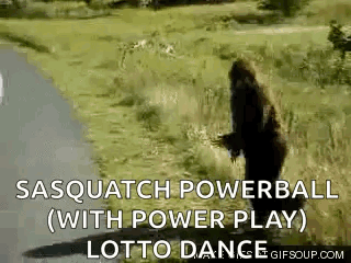 Sasquatch Dancing in Field