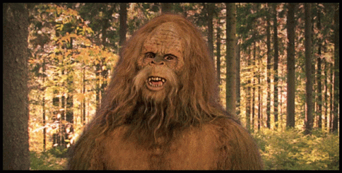 Sasquatch Nodding Yes GIF