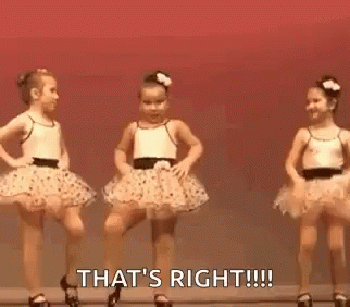 Sassy Little Ballerinas That's Right GIF