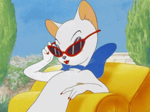 Sassy Toodles Galore Wearing Red Sunglasses GIF