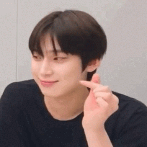 Sassy Sunoo Finger Heart GIF