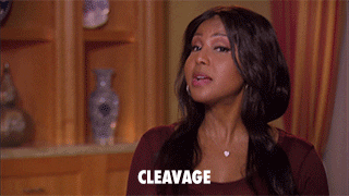 Sassy Busty Cleavage GIF