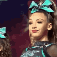 Sassy Cheerleader Stare Down Conceited Attitude GIF