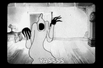Sassy Funny Ghost Yasss GIF