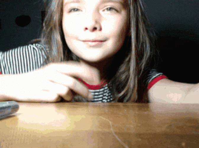 Sassy Girl In Front Of Camera GIF