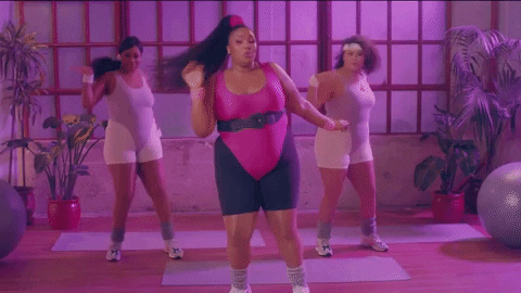 Sassy Lizzo Working Out GIF