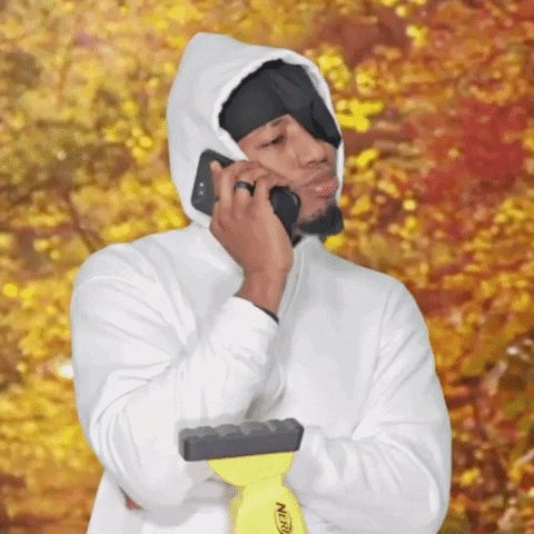 Sassy Rizz Black Guy Flirting On Phone GIF