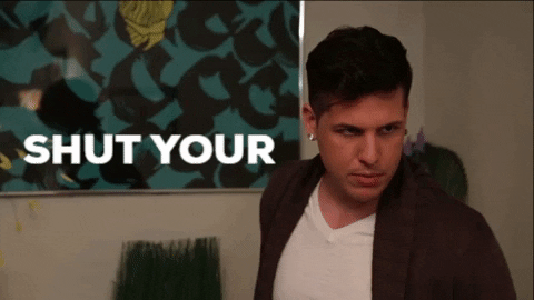 Sassy Shut Your Mouth GIF