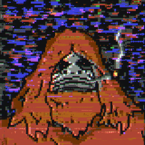 Sassy Smoking Sasquatch Glitch GIF