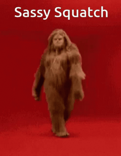 Sassy Squatch Bigfoot Walking