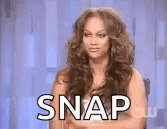 Sassy Supermodel Tyra Banks Finger Snaps GIF