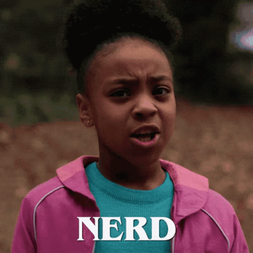 Sassy Young Girl Nerd Alert GIF