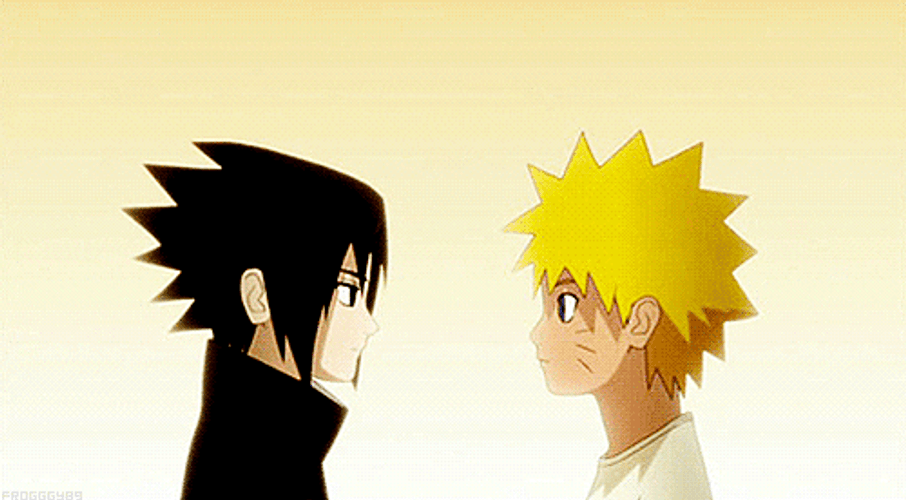 Sasuke And Naruto Friendship GIF