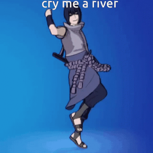 Sasuke Fornite Dancing Cry Me A River GIF