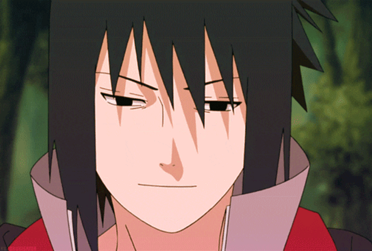Sasuke Handsome Smile GIF