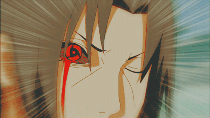 Sasuke Mangekyou Sharingan Eye GIF