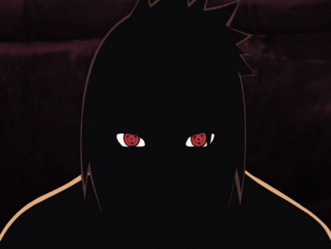 Sasuke Mangekyou Sharingan Eyes GIF.