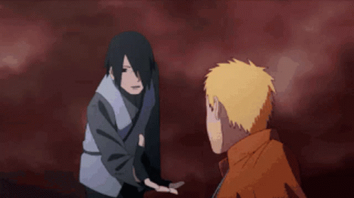 Sasuke Naruto Gripping Hands GIF