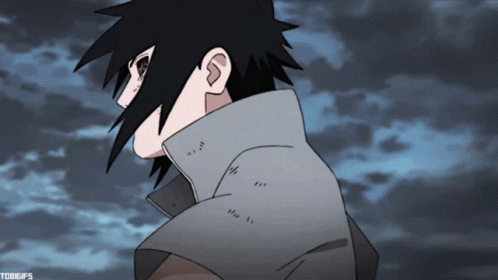 Sasuke Naruto Power Punch GIF
