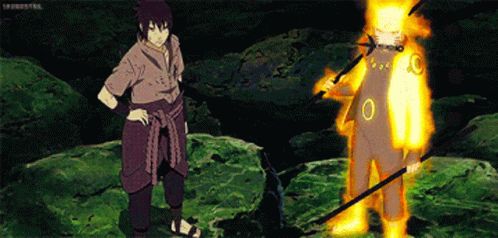 Sasuke Naruto Standing Serious GIF