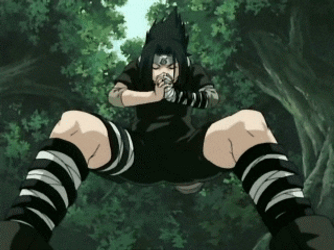 Sasuke Ninja Technique GIF