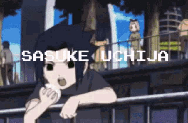 Sasuke Pfp Glitch GIF