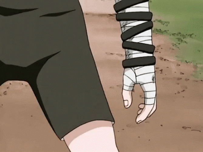 Sasuke Sharingan Loose Arm Brace GIF