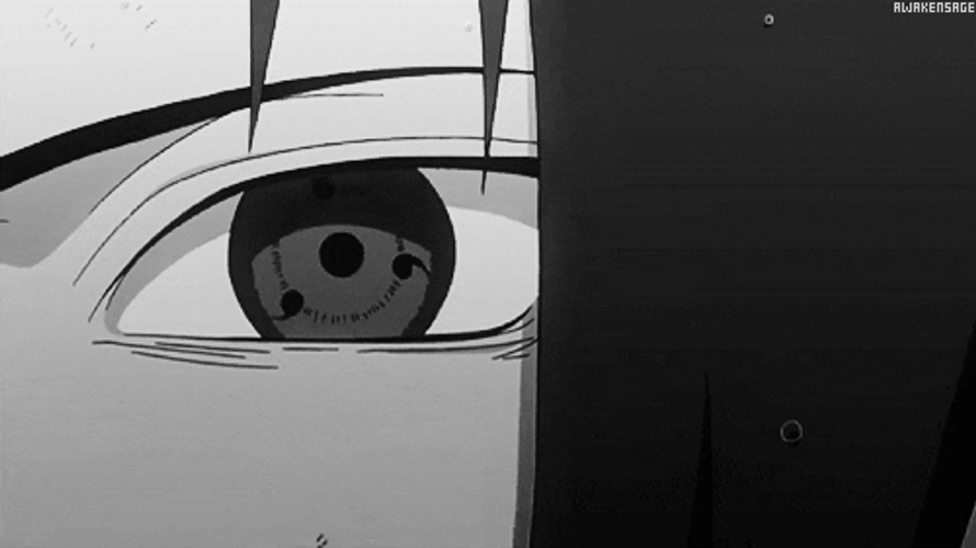 Sasuke Sharingan Powerful Eye GIF