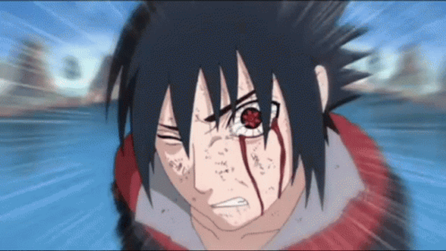 Sasuke Sharingan Powerful Red Eye GIF