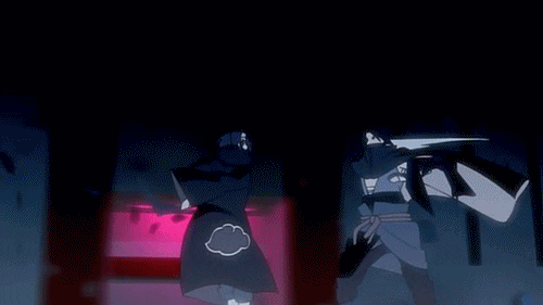 Sasuke Uchiha Cool Fighting Scene GIF
