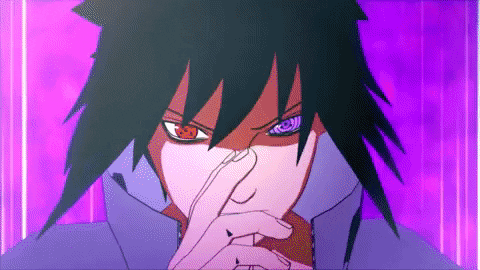 Sasuke Uchiha Fighting Monster Anime Fights GIF