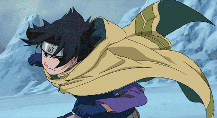 Sasuke Uchiha Fire Trick GIF