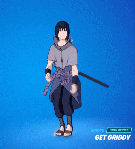 Sasuke Uchiha Fortnite Griddy GIF