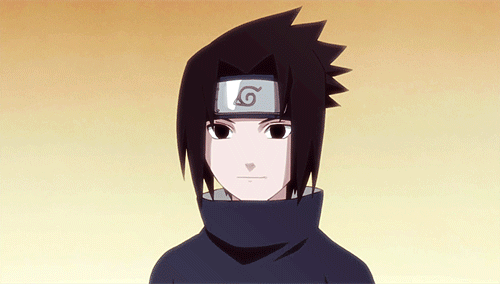 Sasuke Uchiha Mirrored Portrait GIF